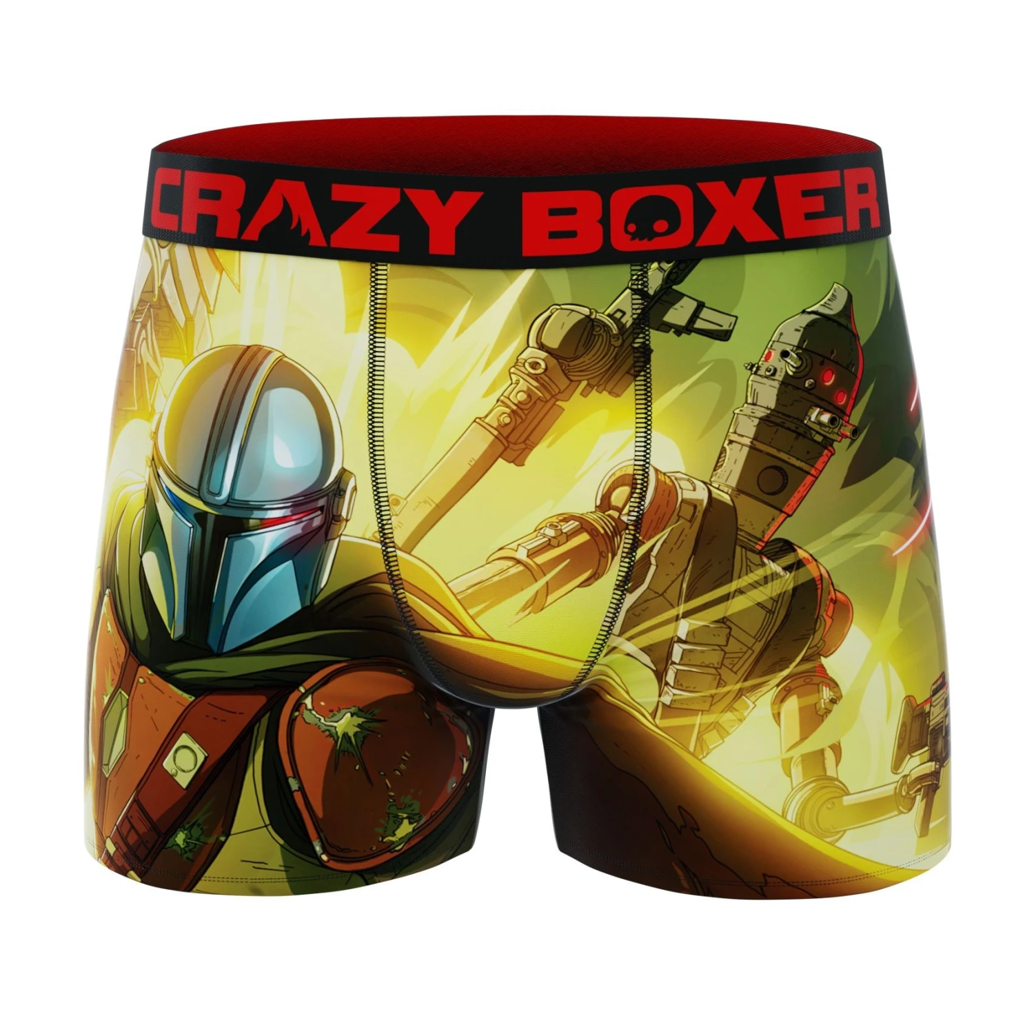 CRAZYBOXER The Mandalorian Perso Yellow Men's Boxer Briefs 3 CRAZYBOXER The Mandalorian Perso Yellow Men's Boxer Briefs