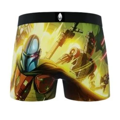 CRAZYBOXER The Mandalorian Perso Yellow Men's Boxer Briefs 7 CRAZYBOXER The Mandalorian Perso Yellow Men's Boxer Briefs -Crazyboxer Sales Store CBMAN01FIG 2