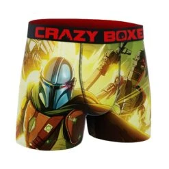CRAZYBOXER The Mandalorian Perso Yellow Men's Boxer Briefs 8 CRAZYBOXER The Mandalorian Perso Yellow Men's Boxer Briefs -Crazyboxer Sales Store CBMAN01FIG 3