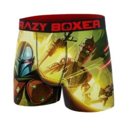 CRAZYBOXER The Mandalorian Perso Yellow Men's Boxer Briefs 9 CRAZYBOXER The Mandalorian Perso Yellow Men's Boxer Briefs -Crazyboxer Sales Store CBMAN01FIG 4