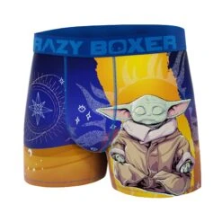 CRAZYBOXER The Mandalorian Meditating Goru Men's Boxer Briefs -Crazyboxer Sales Store CBMAN01JEDI 4
