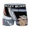 CRAZYBOXER The Mandalorian Space Yoda Men's Boxer Briefs