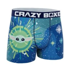 CRAZYBOXER The Mandalorian Baby Yoda Star Light Boxer Briefs (Creative Packaging) -Crazyboxer Sales Store CBMAN01TELEN 3