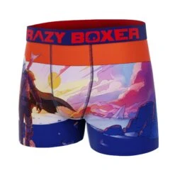 CRAZYBOXER The Mandalorian War Red Men's Boxer Briefs -Crazyboxer Sales Store CBMAN01TRI 4