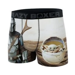 CRAZYBOXER The Mandalorian Yoda And Perso 2 Men's Boxer Briefs -Crazyboxer Sales Store CBMAN01TWIB 4