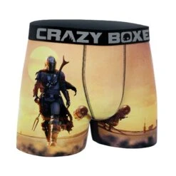 CRAZYBOXER The Mandalorian Walking Men's Boxer Briefs 8 CRAZYBOXER The Mandalorian Walking Men's Boxer Briefs -Crazyboxer Sales Store CBMAN01WAL 3