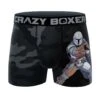 CRAZYBOXER The Mandalorian Black Perso Men's Boxer Briefs -Crazyboxer Sales Store CBMAN01WAY 0