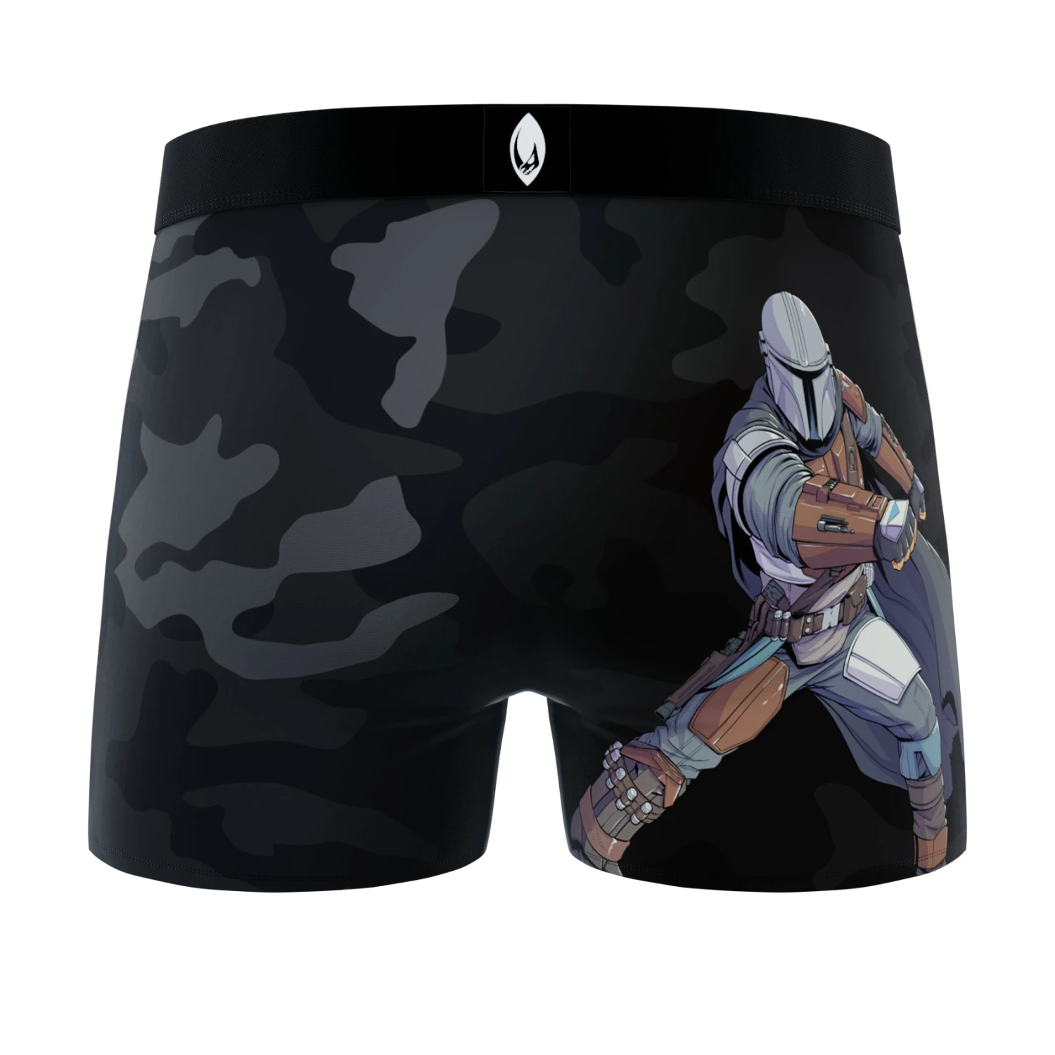 CRAZYBOXER The Mandalorian Black Perso Men's Boxer Briefs 4 CRAZYBOXER The Mandalorian Black Perso Men's Boxer Briefs - Image 2