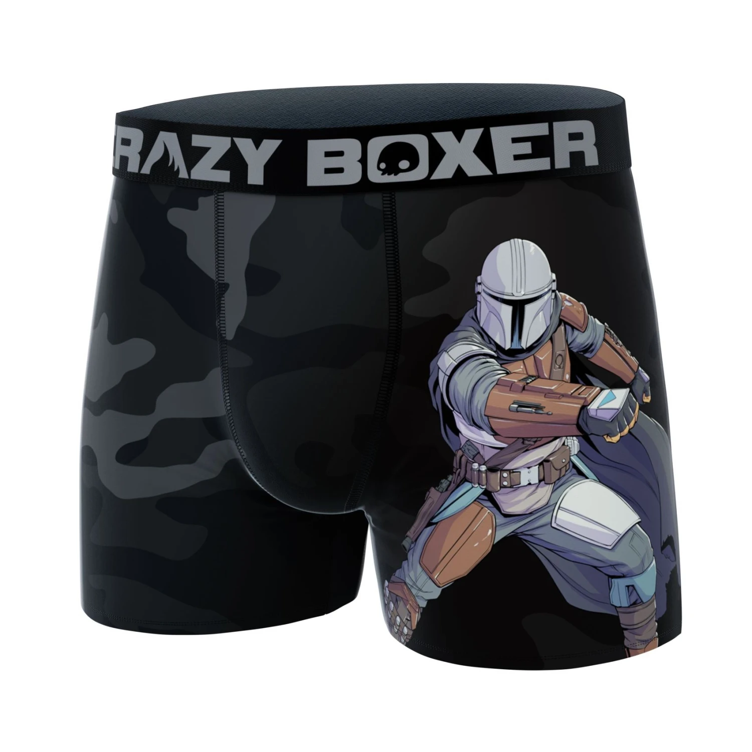 CRAZYBOXER The Mandalorian Black Perso Men's Boxer Briefs 6 CRAZYBOXER The Mandalorian Black Perso Men's Boxer Briefs - Image 4