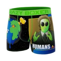 CRAZYBOXER Meme Human Men's Boxer Briefs -Crazyboxer Sales Store CBMEM0101HUMA 4