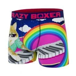 CRAZYBOXER Meme Cat Piano Men's Boxer Briefs -Crazyboxer Sales Store CBMEM0101KEYB 4