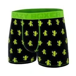 Men's Boxer Briefs - MINI - CACTUS -Crazyboxer Sales Store CBMIN0101CAC1 4