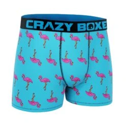 Men's Boxer Briefs - MINI - FLAMINGO 8 Men's Boxer Briefs - MINI - FLAMINGO -Crazyboxer Sales Store CBMIN0101FLA 3