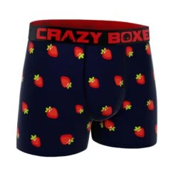 Men's Boxer Briefs - MINI - STRAWBERRIES 8 Men's Boxer Briefs - MINI - STRAWBERRIES -Crazyboxer Sales Store CBMIN0101FRA 3