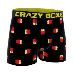 CRAZYBOXER Mini French Fries Men's Boxer -Crazyboxer Sales Store CBMIN0101FRI1 3
