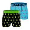 CRAZYBOXER Mini Flamingo Cactus Men's Boxer Briefs (2 Pack) -Crazyboxer Sales Store CBMIN0101X2A1 5