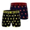 CRAZYBOXER Strawberries Smiley Men's Boxer Briefs (2 Pack)