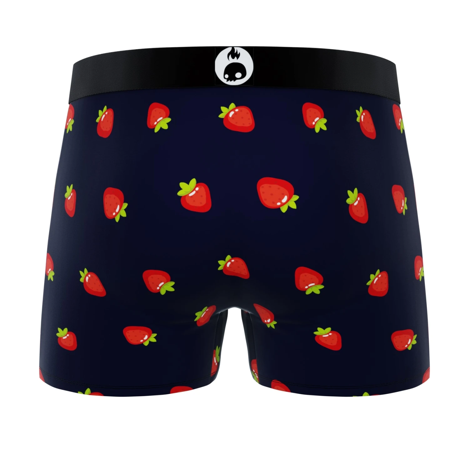 CRAZYBOXER Strawberries Smiley Men's Boxer Briefs (3 Pack) 5 CRAZYBOXER Strawberries Smiley Men's Boxer Briefs (3 Pack) - Image 3
