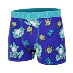 CRAZYBOXER Disney Monsters Doodle Men's Boxer Briefs -Crazyboxer Sales Store CBMON0101ALOV 4