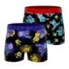 CRAZYBOXER Disney Monsters Team Men's Boxer Briefs (2 Pack) -Crazyboxer Sales Store CBMON0101X2B1 1