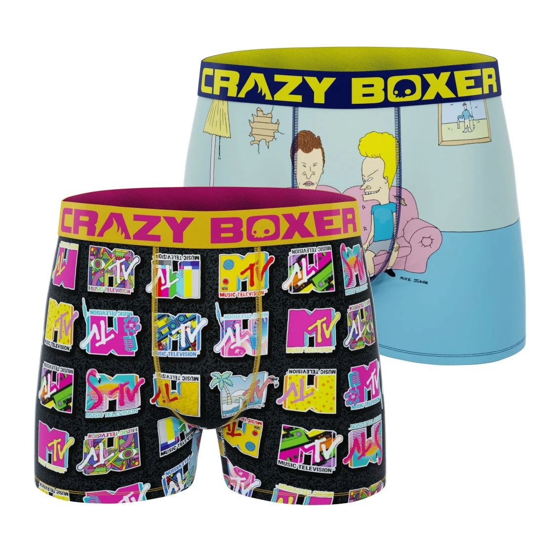 CRAZYBOXER MTV Men's Boxer Briefs (Pack 2 3 CRAZYBOXER MTV Men's Boxer Briefs (Pack 2