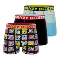 CRAZYBOXER Mtv Beavis And Butthead Men's Boxer Briefs (3 Pack)