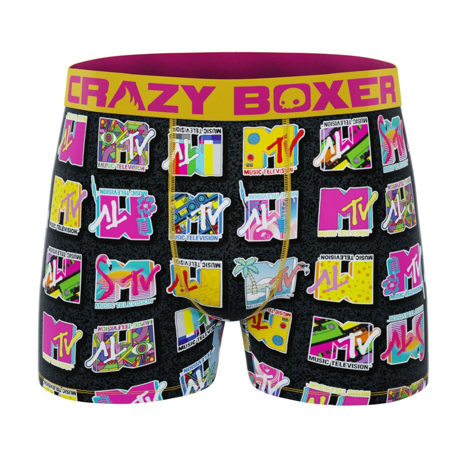 CRAZYBOXER MTV Logo Men's Boxer Briefs 3 CRAZYBOXER MTV Logo Men's Boxer Briefs
