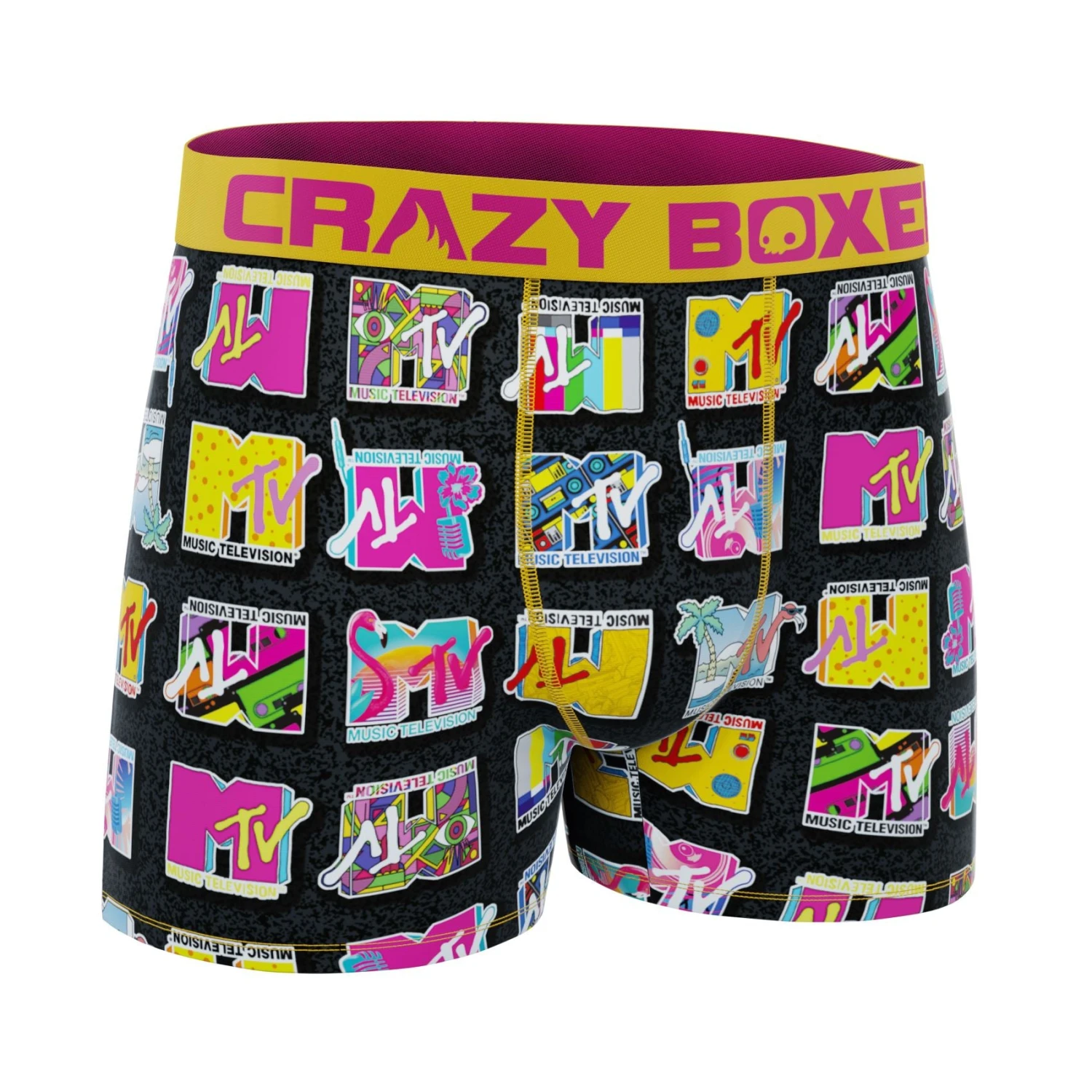 CRAZYBOXER MTV Logo Men's Boxer Briefs 5 CRAZYBOXER MTV Logo Men's Boxer Briefs - Image 3