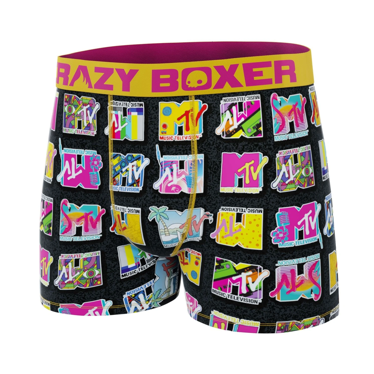 CRAZYBOXER MTV Logo Men's Boxer Briefs 6 CRAZYBOXER MTV Logo Men's Boxer Briefs - Image 4