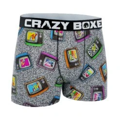 CRAZYBOXER MTV TV Classic Men's Boxer Briefs 8 CRAZYBOXER MTV TV Classic Men's Boxer Briefs -Crazyboxer Sales Store CBMTV01TELE 3