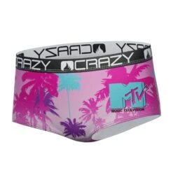 CRAZYBOXER MTV Spring Women's Cheeky Brief -Crazyboxer Sales Store CBMTV0201SHSPR 4