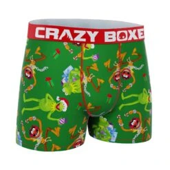 CRAZYBOXER Disney The Muppets Show Group Holiday Men's Boxer Briefs -Crazyboxer Sales Store CBMUP0107GREN 3