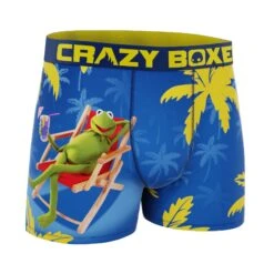 CRAZYBOXER Disney The Muppets Tropical Kermit Men's Boxer Briefs -Crazyboxer Sales Store CBMUP0107KRRR 3