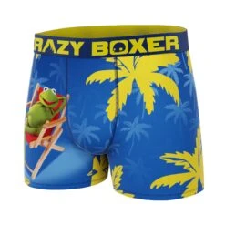 CRAZYBOXER Disney The Muppets Tropical Kermit Men's Boxer Briefs -Crazyboxer Sales Store CBMUP0107KRRR 4