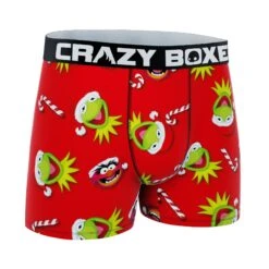 CRAZYBOXER Disney The Muppets Holidays Men's Boxer Briefs -Crazyboxer Sales Store CBMUP0107RED 3