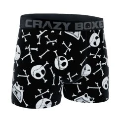CRAZYBOXER Disney Nightmare Before Christmas Halloween Bone Men's Boxer Briefs 8 CRAZYBOXER Disney Nightmare Before Christmas Halloween Bone Men's Boxer Briefs -Crazyboxer Sales Store CBNIG0101BONE 3