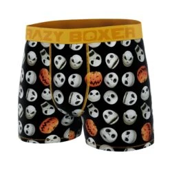 CRAZYBOXER Disney Nightmare Before Christmas Halloween Pumpkin Men's Boxer Briefs -Crazyboxer Sales Store CBNIG0101PUMP 4