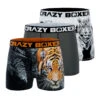 CRAZYBOXER Animal Tiger Men's Boxer Briefs (3 Pack) 1 CRAZYBOXER Animal Tiger Men's Boxer Briefs (3 Pack) -Crazyboxer Sales Store CBOUT0101X3A1 1