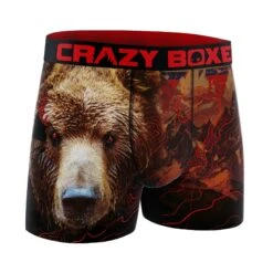 CRAZYBOXER Outdoor Bear Men's Boxer Briefs -Crazyboxer Sales Store CBOUT0103BEAR 3