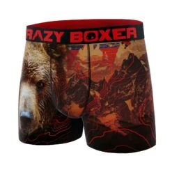 CRAZYBOXER Outdoor Bear Men's Boxer Briefs -Crazyboxer Sales Store CBOUT0103BEAR 4