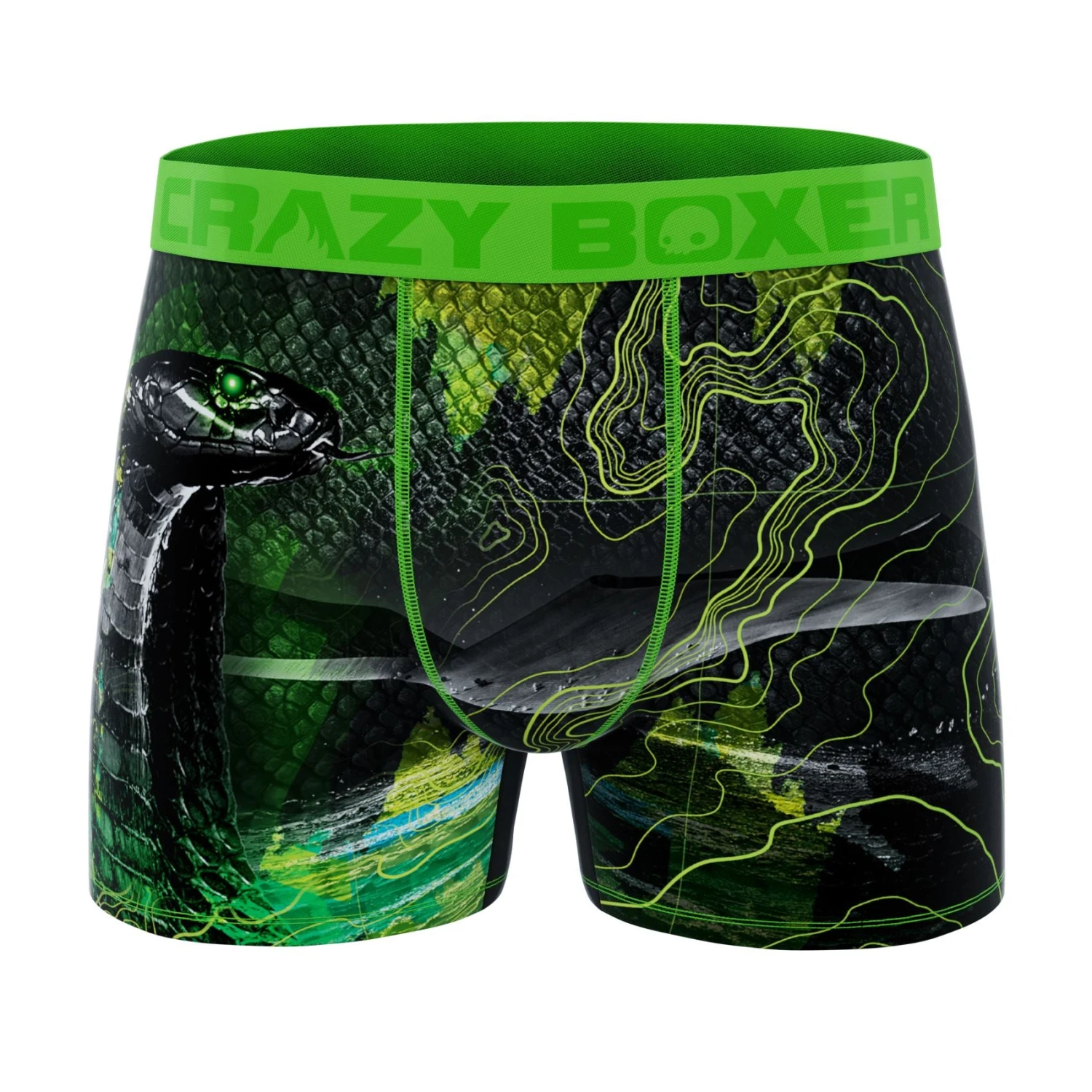 CRAZYBOXER Outdoor Snake Men's Boxer Briefs 3 CRAZYBOXER Outdoor Snake Men's Boxer Briefs