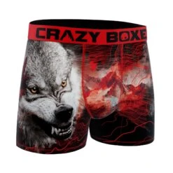CRAZYBOXER Outdoor Wolf Men's Boxer Briefs -Crazyboxer Sales Store CBOUT0103WOLF 3
