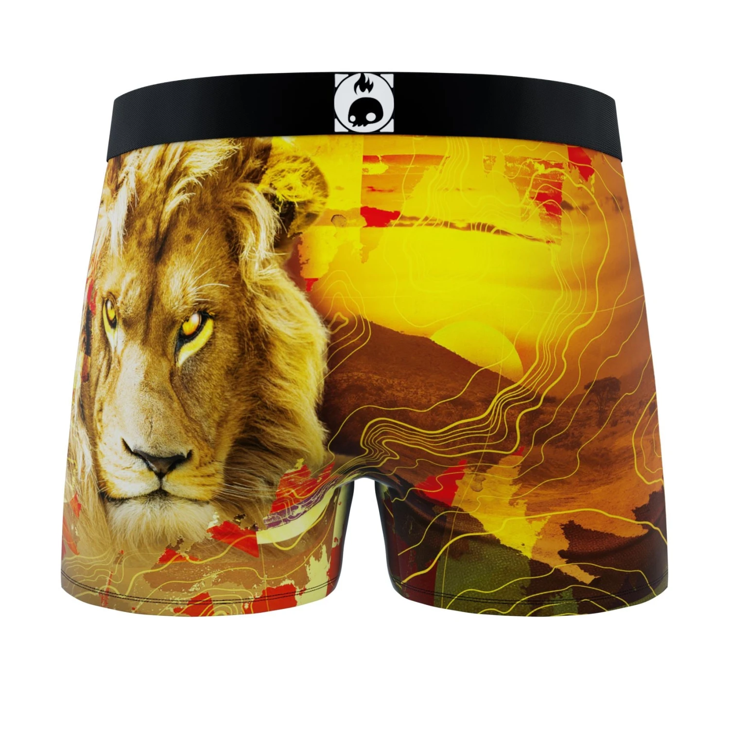 CRAZYBOXER Outdoor Snake Lion Men's Boxer Briefs (2 Pack) 5 CRAZYBOXER Outdoor Snake Lion Men's Boxer Briefs (2 Pack) - Image 3