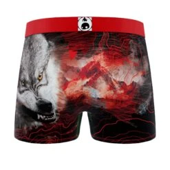 CRAZYBOXER Outdoor Wolf Bear Men's Boxer Briefs (2 Pack) -Crazyboxer Sales Store CBOUT0103X2A3 7