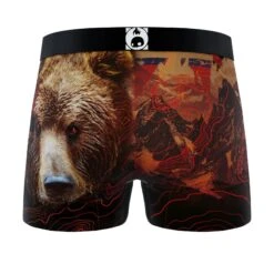 CRAZYBOXER Outdoor Deer Bear Men's Boxer Briefs (3 Pack) -Crazyboxer Sales Store CBOUT0103X3A1 5