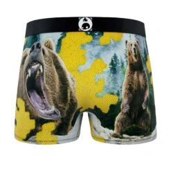 CRAZYBOXER Outdoor Bear-Wolf Men's Boxer Briefs (Pack 3) -Crazyboxer Sales Store CBOUT0103X3A3 5