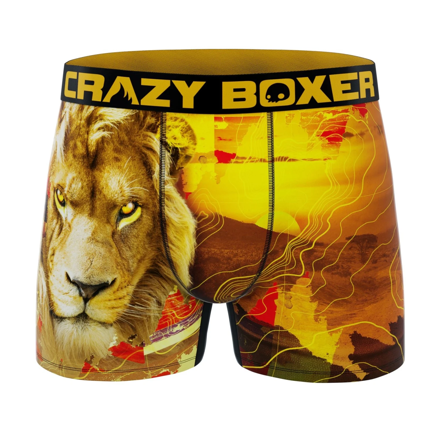 CRAZYBOXER Outdoor Bear-Lion-Deer Men's Boxer Briefs (5 Pack) 8 CRAZYBOXER Outdoor Bear-Lion-Deer Men's Boxer Briefs (5 Pack) - Image 6