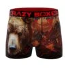CRAZYBOXER Outdoor Bear-Lion-Deer Men's Boxer Briefs (5 Pack) -Crazyboxer Sales Store CBOUT0103X5A2 4