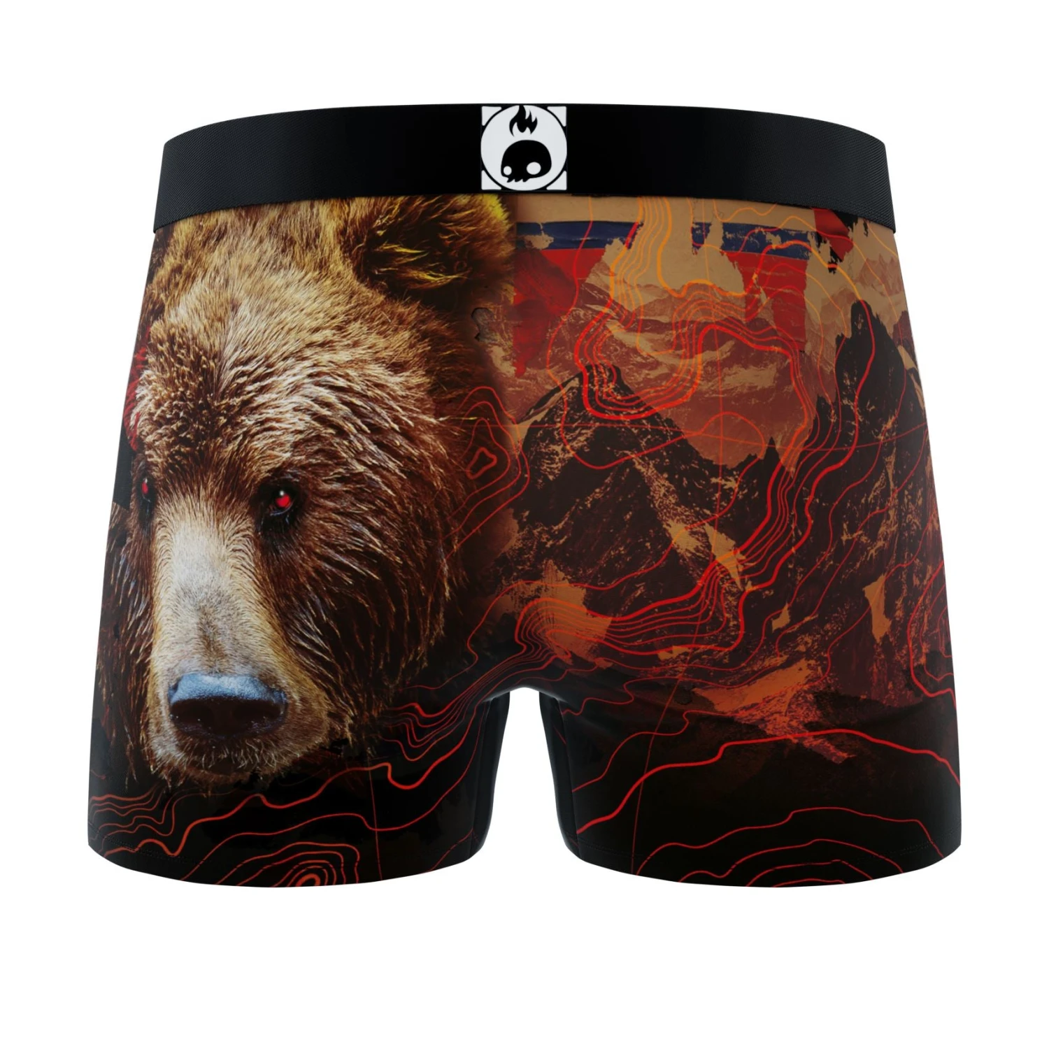 CRAZYBOXER Outdoor Bear-Lion-Deer Men's Boxer Briefs (5 Pack) 4 CRAZYBOXER Outdoor Bear-Lion-Deer Men's Boxer Briefs (5 Pack) - Image 2