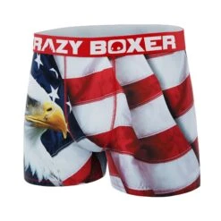 Men's Boxer Briefs - EAGLE FLAG -Crazyboxer Sales Store CBOUT01EAG1 4